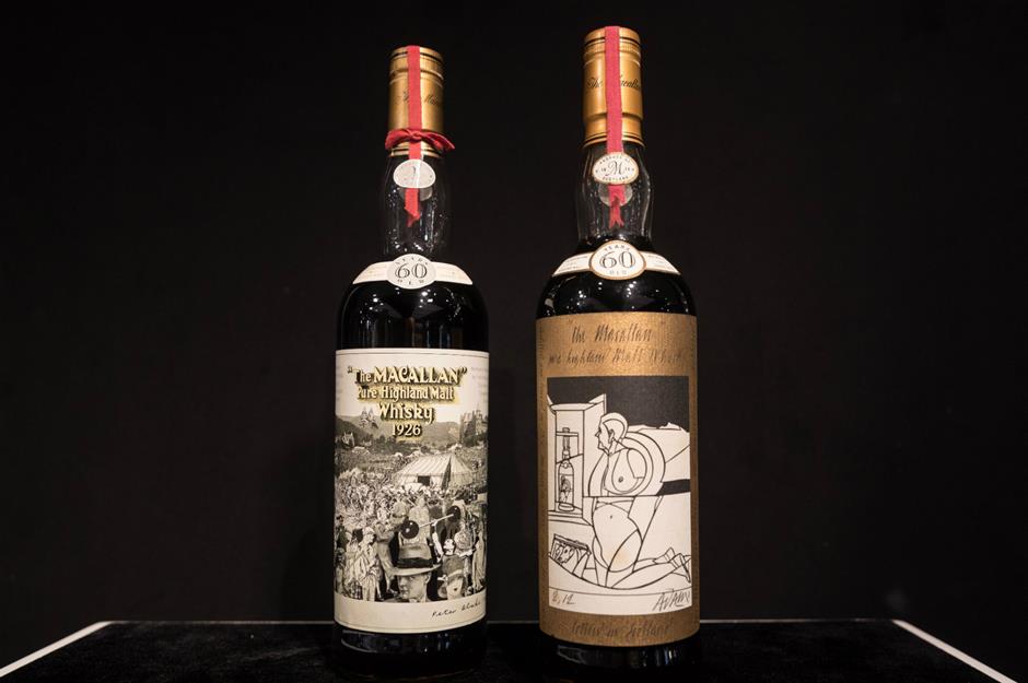 The Macallan Valerio Adami 1926 whisky – $1.1 million (£859.6k) 